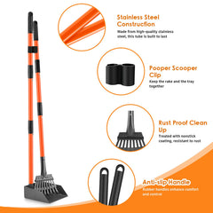 ROIUBPO tray and rake set enables easy waste pickup.