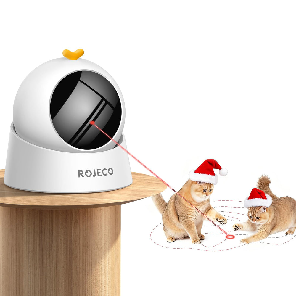 ROJECO auto laser cat toy base 360-degree angle for dynamic play