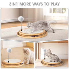 Rolufy cat sisal scratching pad closeup highlights textured surface for scratching