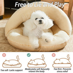Romaneco bed self-warming material radiates pet warmth for comfort.