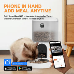 Romiromi app remote feeding: schedule meals from anywhere.