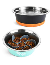RooXchowla premium bowls set 2 with large capacity for big dogs and easy refills