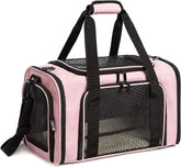 ROSEBB cat carrier soft-sided pink for comfortable travel