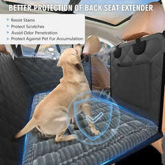 ROUWINNE backseat dog bed machine washable for quick cleaning after trips.