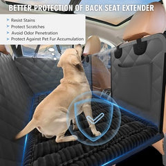 ROUWINNE backseat dog bed washable for easy cleaning on cold cycles.