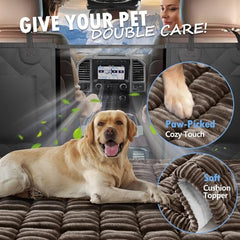 ROUWINNE dog bed protecting backseat extender from fur and spills