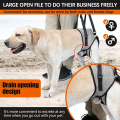 ROZKITCH Dog Lift Harness with padded handle improves grip during lifting