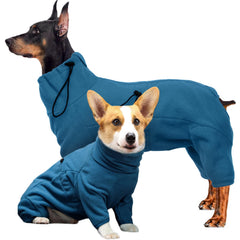 ROZKITCH Dog PJS large-breed back view shows full warmth for winter walks