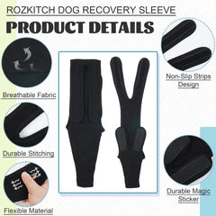 ROZKITCH dog sleeve right front leg interchangeable design for flexibility.