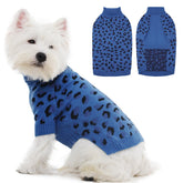 ROZKITCH dog sweater denimblue M front view for cozy winter walks