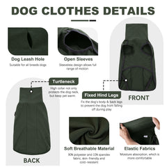 ROZKITCH no-leg vest dog coat supports natural movement during activity
