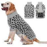 ROZKITCH dog winter sweater soft knit gray texture for cozy warmth