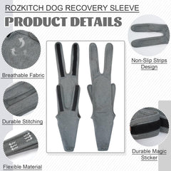 ROZKITCH wound cover interchangeable for left or right leg, offering versatile protection.