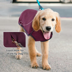 ROZKITCH red dog vest front view showing the high collar warmth