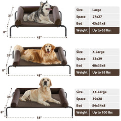 RRPETHOME cooling outdoor dog bed with breathable mesh keeps pets cooler on hot days