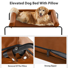 RRPETHOME cooling mesh bed in use outdoors demonstrates keeping pets comfortable.