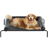 RRPETHOME large elevated cooling dog bed assembly for quick setup.