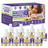RUAKPL cat calming diffuser refills 8-pack bottle close-up for long-lasting calm