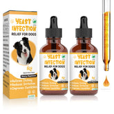 RUAKPL natural yeast dog bottle for easy oral administration and gentle skin support.