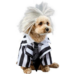 Rubies Beetlejuice pet costume wig with iconic wild hair look