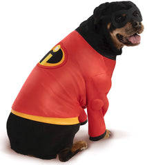 Rubies Disney Incredibles pet costume XXXL front view, bold red hero look.