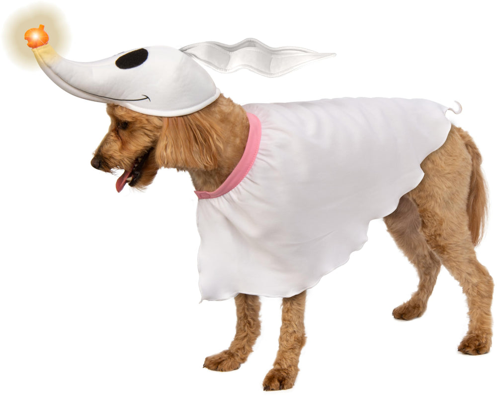 Rubies Disney Zero pet costume XL front view with glow nose for Halloween fun.