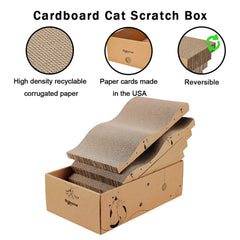 RUBMEOW reversible scratching boards double the usage time