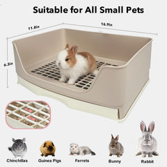 RubyHome corner toilet box with grate showcases compact, space-saving potty trainer.