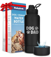 Rubyloo dog dad water bottle 32oz enables on-the-go hydration for you and your pup
