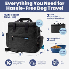 Rubyloo Doggy Bag adjustable shoulder strap enables comfortable travel.