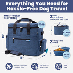 Rubyloo Doggy Bag's water-resistant Oxford fabric resists weather and daily scrapes.