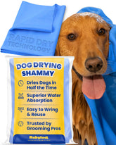 Rubyloo shammy dog towel with rapid dry technology for fast post-bath drying.