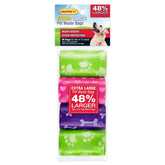 Ruffin' It extra-large waste bags in a 96-pack offer leak-proof protection during cleanup.