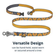 Ruffwear Crag Ex Leash reflective-tubelok highlights visibility and durability for night walks