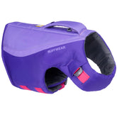 Ruffwear Float Coat dog life jacket on a swimming dog for safety.