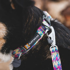 Ruffwear Front Range collar River Rock Green fabric with soft edges for all-day comfort