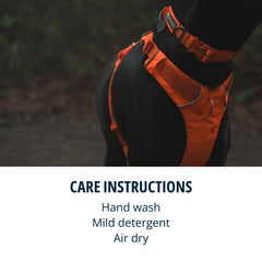 Ruffwear Front Range Collar soft Tubelok webbing distributes pressure for all-day comfort.