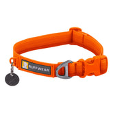 Ruffwear Front Range Collar with Tubelok webbing resists fading on rugged trails.