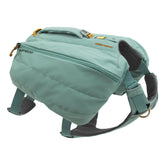 Ruffwear Front Range Day Pack back view shows a comfortable, bounce-free fit for long hikes.