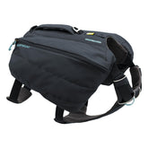 Ruffwear Front Range Day Pack back view highlights harness-style stability for long hikes.