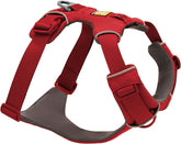 Ruffwear Front Range harness back-ring for secure leash attachment during daily walks.