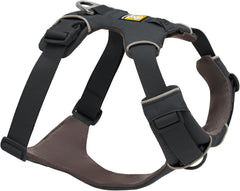 Ruffwear Front Range back V-ring provides secure leash control during walks.