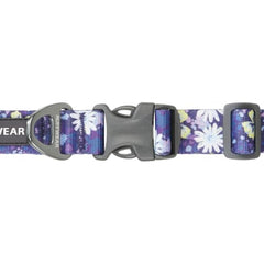 Ruffwear Front Range Wildflower webbing texture showing soft comfort on daily walks.