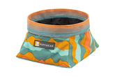 Ruffwear Quencher folded bowl for compact packing on the trail.