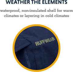 Ruffwear Sun Shower adjustable leg loops keep the jacket in place during gusts