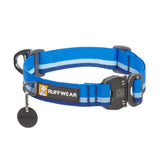 Ruffwear Top Rope Collar with Talon buckle secures a tight fit during energetic play.