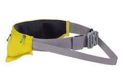 Ruffwear Trail Runner Belt side view shows secure leash buckle for hands-free running