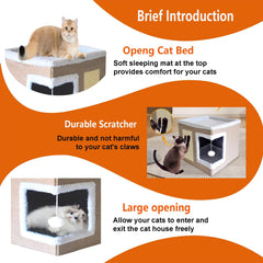 RuiXiangTeng cat house scratch pad promotes healthy scratching