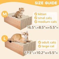 RUMUUKE cat scratch pad with extra-large surface fits bigger cats