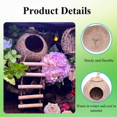 RUNANIA Crested Gecko Tank Accessories vines add natural climbing structures for gentle exercise.